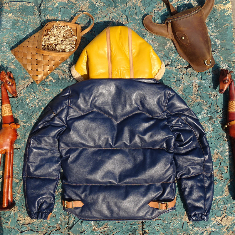 植鞣羊皮拼羊皮毛一体羽绒服白鸭绒超厚重保暖连帽真皮皮衣男冬季,淘宝优惠券,粉丝福利购,淘宝优惠卷