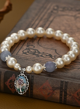 新款复古法式珍珠手链