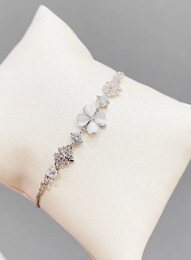 新款猫眼石抽拉手链女