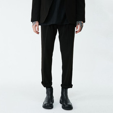 Классические брюки 简约修身合体剪裁休闲西裤锥形九分西裤黑白绿三色西裤英伦小脚裤