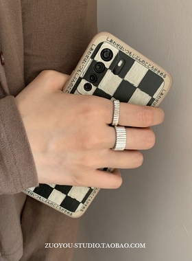 男女阶梯戒指小众冷淡风