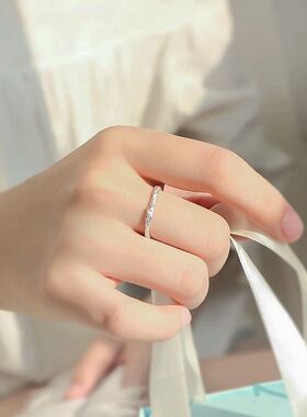 ins情侣戒指冷淡风韩版学生闺蜜