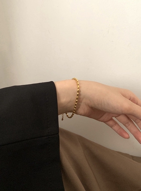 钛钢小众复古时尚百搭不掉色手链