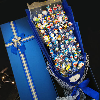 Doraemon Doraemon Peripheral Blind Box Doll Figurine Garage Kits Pokonyan Series Bouquet Birthday Gift for Senior High School Entrance Examination