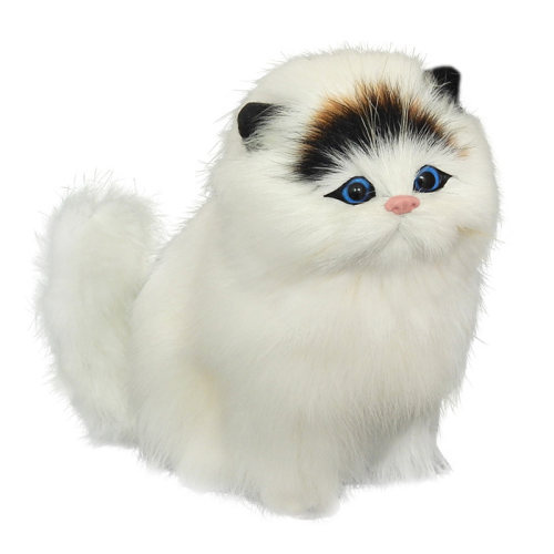 仿真动物模型小猫咪儿童毛绒玩具礼物会叫的猫宠物玩偶公仔娃娃 - 图3
