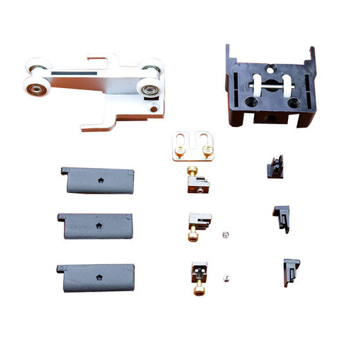 金刚网折叠门纱门五金隐形推拉伸缩防蚊防盗钢纱窗配件吊轮滑轮件 - 图3