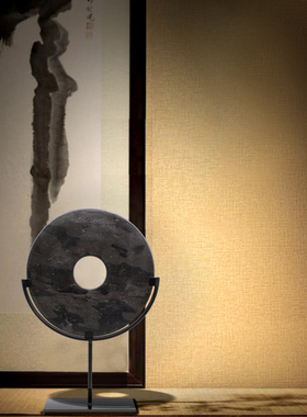 创意样板间玉璧天然装饰新中式