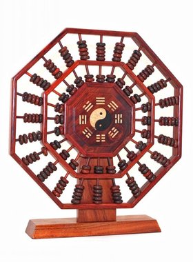 可旋转实木算盘书房礼盒装礼品