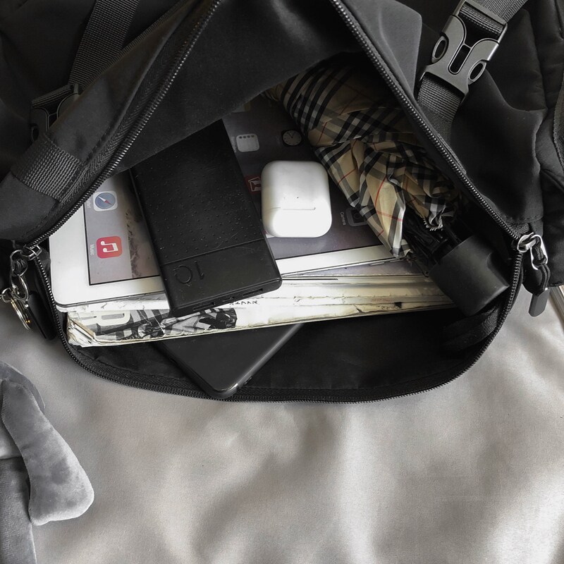 ins日系机能工装包男斜挎包潮牌大容量单肩包运动背包潮男生包包,淘宝优惠券,粉丝福利购,淘宝优惠卷