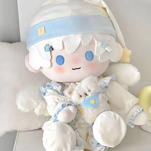 40cm厘米舒芙蕾娃衣棉花娃娃睡衣坐姿一番无属性公仔玩偶替换衣服 - 图3