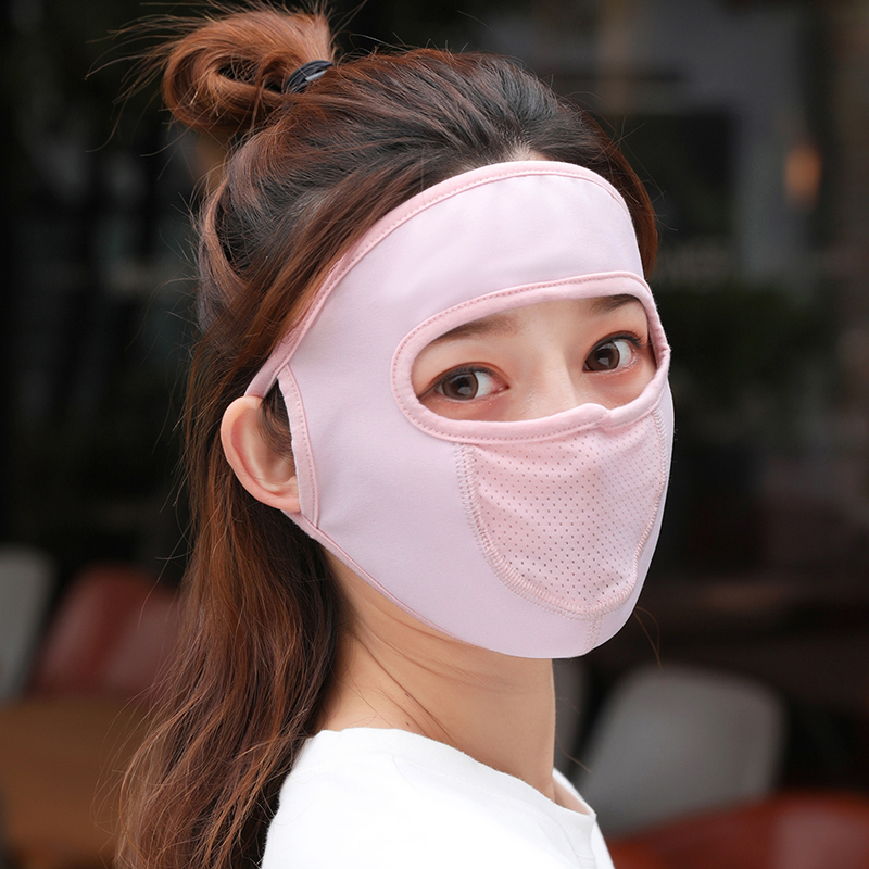 Sun mask, summer, thin, dustproof, breathed, ice covered, full face mask, masking mask, face mask.
