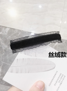 刘海一字弹簧简约大号马尾发夹