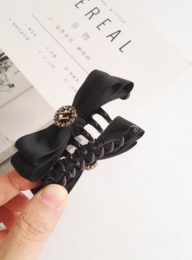 发量少防滑布艺竖式大号香蕉夹