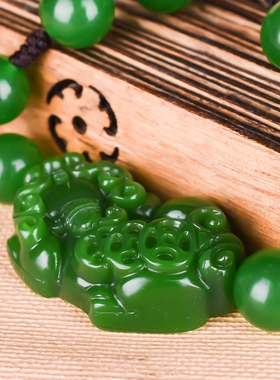 招财貔貅男女款玉石手链