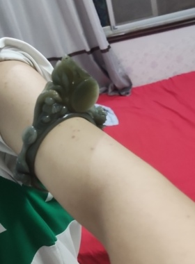 青花籽料悟道车挂花开蝠贵