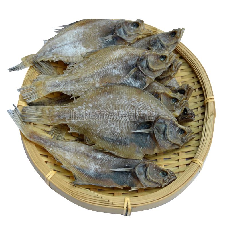 咸偏口鱼干淡晒咸鱼250g比目鱼干货鱼类海鲜山东烟台特产山盟海市-图3