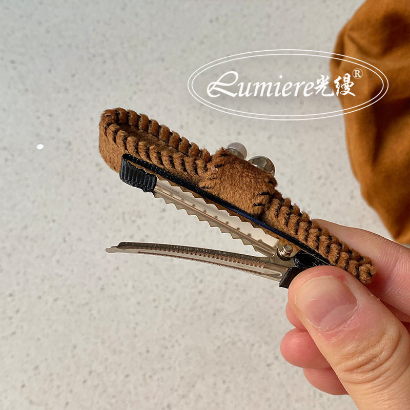 一只价格 丝绒蝴蝶结深棕发夹精致水钻时尚气质刘海夹边夹新款,淘宝优惠券,粉丝福利购,淘宝优惠卷