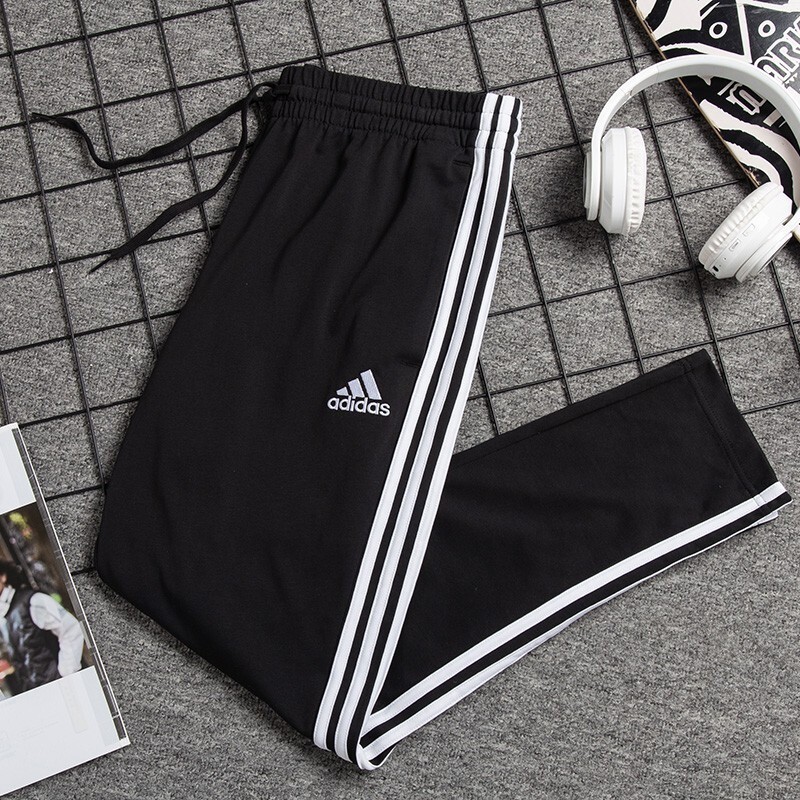 Adidas阿迪达斯裤子男卫裤春季新款直筒裤三条纹针织运动裤GK8995 - 图2