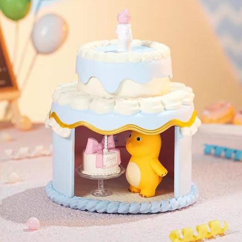 新品TOY LEAD 奶龙甜品系列场景手办盲盒可爱女学生玩具摆件礼物 - 图0