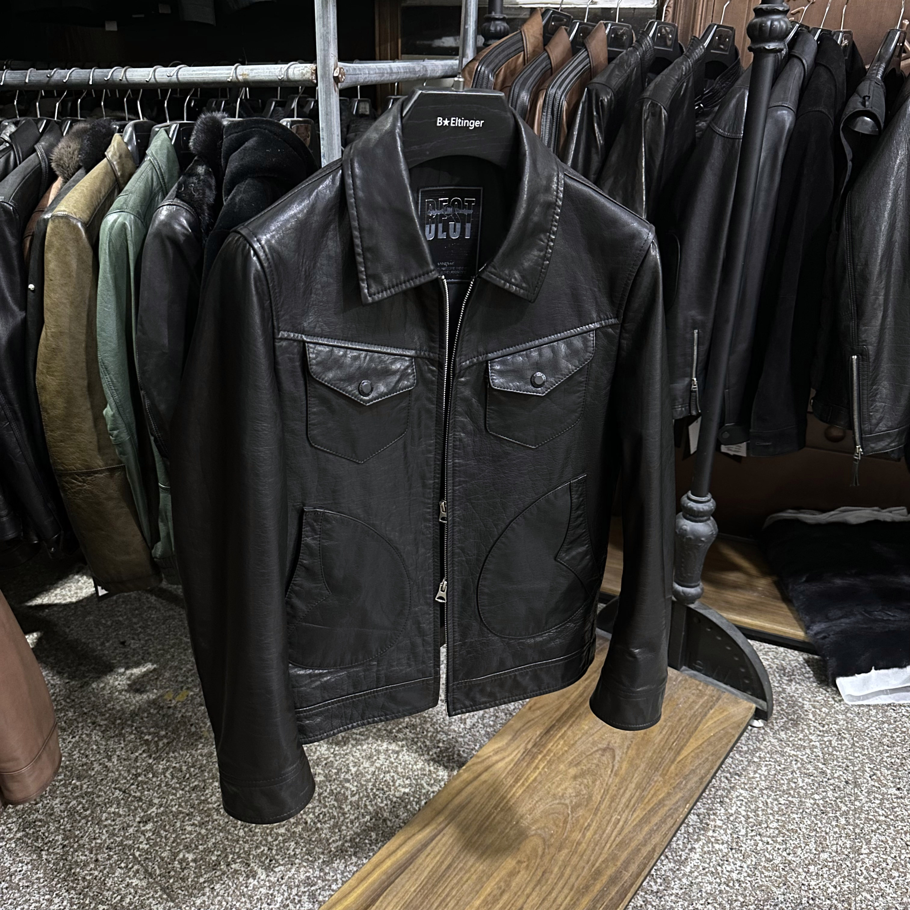 男士黑色短款头层牛皮时尚复古做旧翻领修身门多萨真皮皮衣夹克男,淘宝优惠券,粉丝福利购,淘宝优惠卷