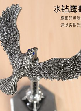 创意东方明珠模型金属平衡鹰摆件