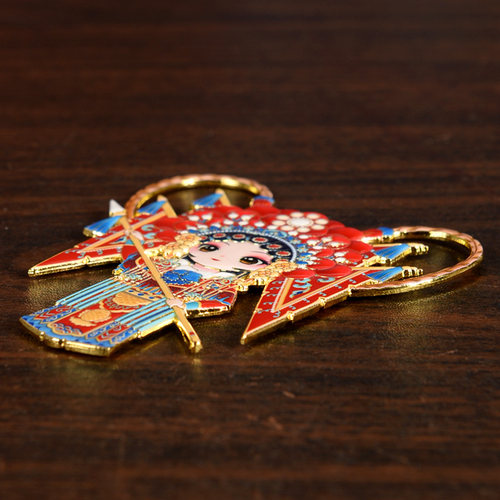 创意京剧脸谱人物冰箱贴金属磁性贴中国风特色纪念品送老外小礼品 - 图2