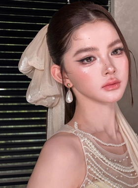 康康造型新娘头饰韩式大蝴蝶结发夹结婚礼服晨袍旅拍照领证发饰品