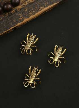 黄铜蟋蟀挂件工艺品摆件实心昆虫