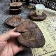 Ebony log tea coaster pot holder solid wood base heat insulation anti-scalding pad coaster high quality naturally weathered sunken wood