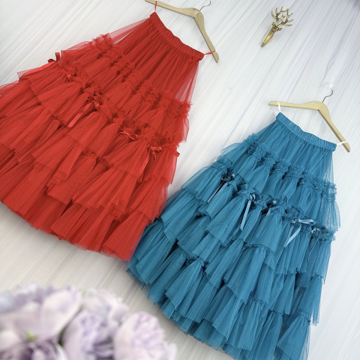 过年迎春战袍原创纱裙多层次蛋糕裙大摆裙高腰显瘦网纱半身裙,淘宝优惠券,粉丝福利购,淘宝优惠卷