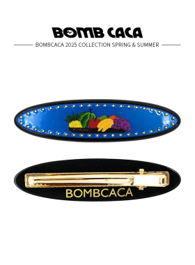 BOMBCACA热带岛屿系列 水果篮子发夹复古彩色发夹鸭嘴夹刘海夹