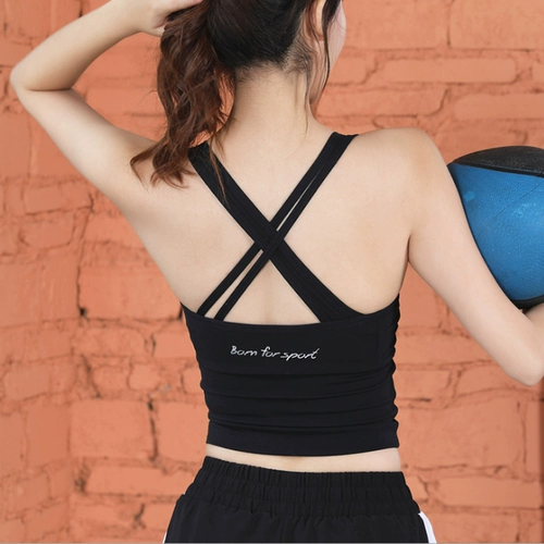 Спортивный бюстгальтер, противоударное поддерживающее нижнее белье, сексуальная одежда для йоги, жилет для спортзала, бюстгалтер, для бега, красивая спина