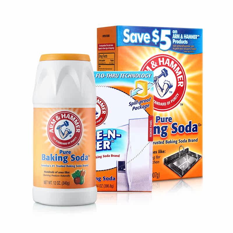 艾禾美小苏打粉3件套天然清洁剂 艾禾美卓成宏益多用途清洁剂