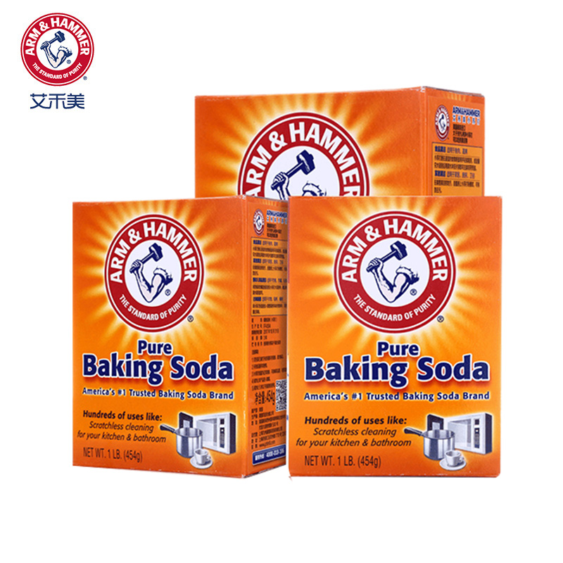 艾禾美小苏打粉454g*3烘焙清洁剂 艾禾美卓成宏益多用途清洁剂