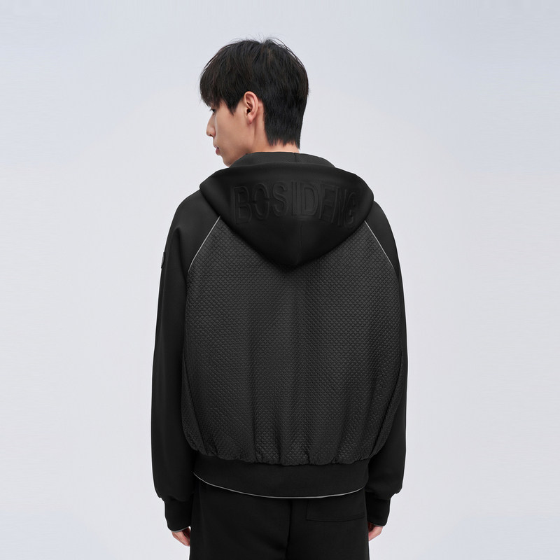 波司登2023新连帽短款弹力情侣鹅绒卫衣羽绒服男女同款B30133720