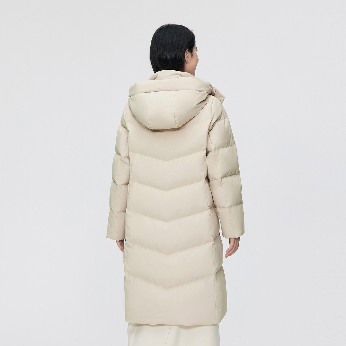 波司登2024冬款女长款经典休闲连帽爆款时尚厚实防风直筒羽绒服