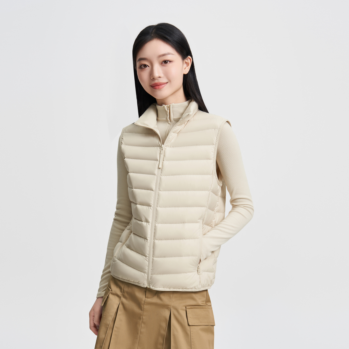 波司登2024秋季女短款基础轻暖羽绒服情侣同款百搭便携