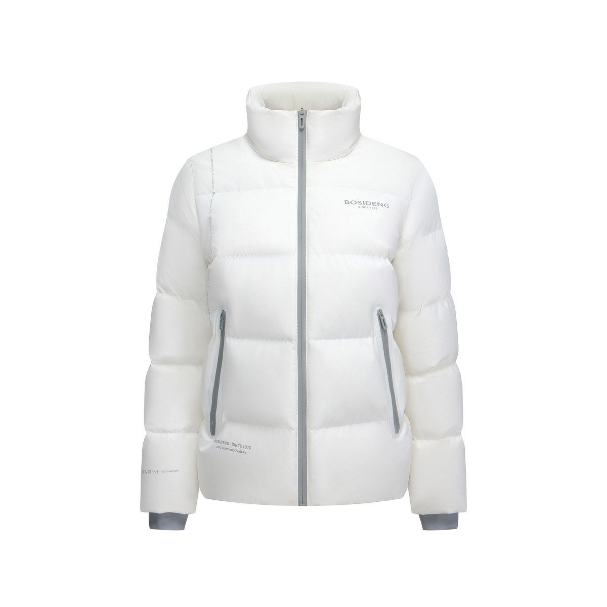 波司登2024冬男女同款情侣时尚短款厚款立领面包服运动羽绒服