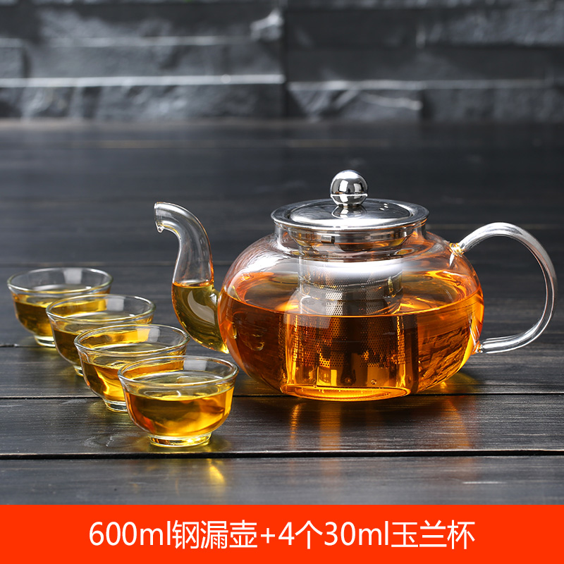 新防爆耐热玻璃茶壶茶具普洱功夫红茶具不锈钢过滤泡茶器泡茶壶品 - 图2