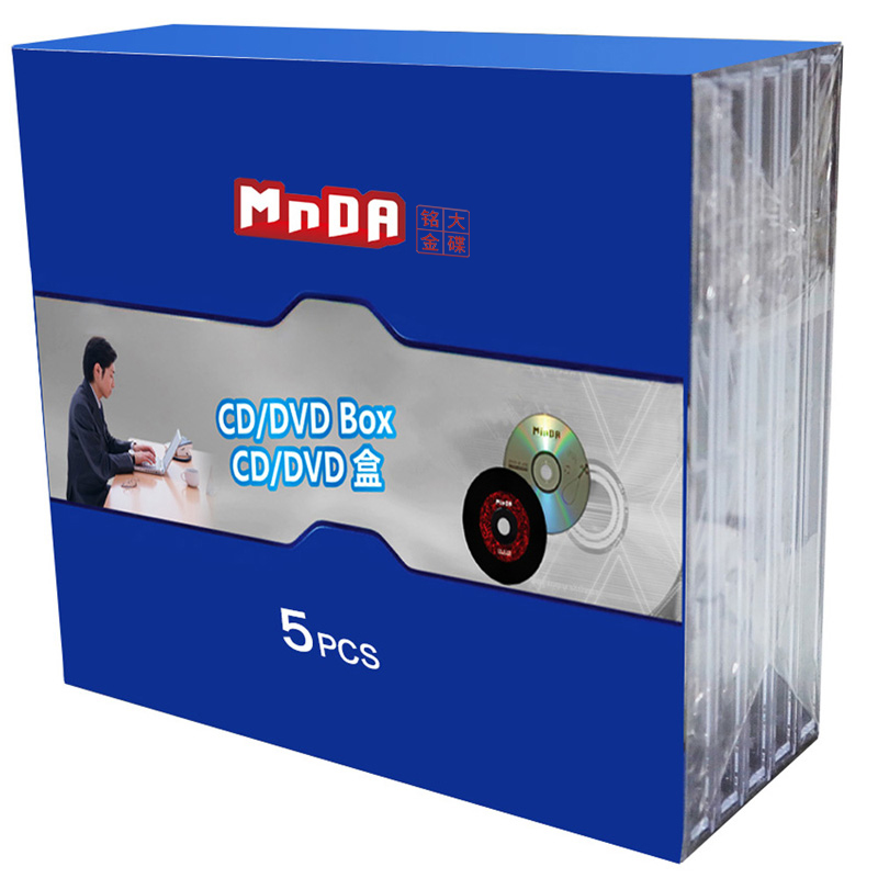 MNDA铭大SONY专用全透明标准单片装 CD盒 DVD光盘盒可插页_虎窝淘