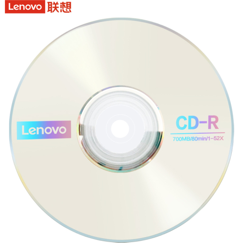 联想cd光盘VCD光盘MP3刻录光盘空白盘cd-r刻录盘车载音乐CD光碟片无损刻录光碟音乐空白碟50片空白盘片700MB