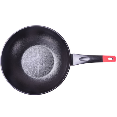 韩国MJ cook麦饭石不粘锅平底炒菜锅煤气灶电磁炉两用锅28CM30CM - 图1