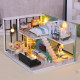 Loft diy cabin MAOMIYU/cat cat fish wooden