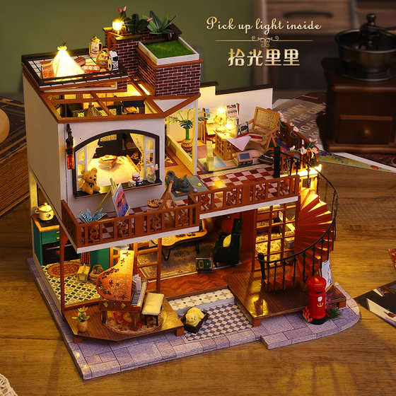 European style loft handmade 3D assembled model