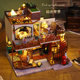 European style loft handmade 3D assembled model