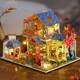 Shili Peach Blossom Handmade Wooden Assembled Villa