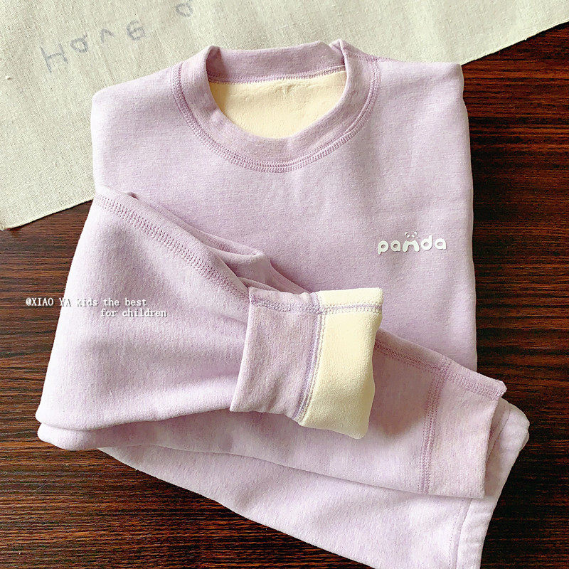 儿童无骨加绒内衣套装保暖冬季男女童秋衣秋裤睡衣小童加厚家居服,淘宝优惠券,粉丝福利购,淘宝优惠卷