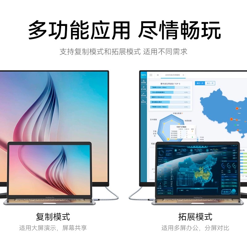 帝特typec转dp线1.4转接换连接线120Hz/144Hz高刷8K高清displayport同屏线适用于苹果笔记本电脑接显示器扩展 - 图0