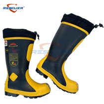 New Fire Protection Boots Ultra Light Sticking Foot No Steel Sheet Firefighters Bivouboots Fire Fighting Water Shoes Rescue Rubber Boots