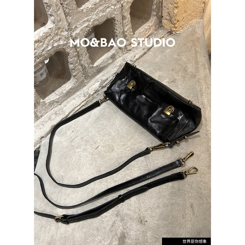 本初与象沫宝复古时髦单肩腋下包法棍包头层牛皮休闲女vintage,淘宝优惠券,粉丝福利购,淘宝优惠卷
